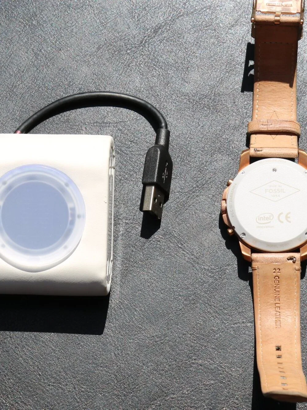 Fossil Q Grant Rose Gold Hybrid Smartwatch